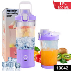 Electric Juicer with multicolor light sides view