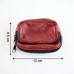 Premium Leather Zippered Card Holder & Accessories Case