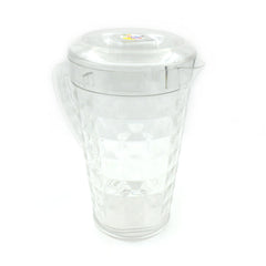 Mocktail Pet Jug Plastic Jug With lid, Drinking Beverage Jag, Transparent Tableware Reusable BPA Free, Plastic Water jug for Home use, Perfect for Home, Restaurants