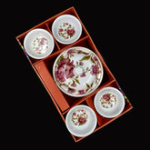 Stylish 5-piece pudding serving and cutlery set