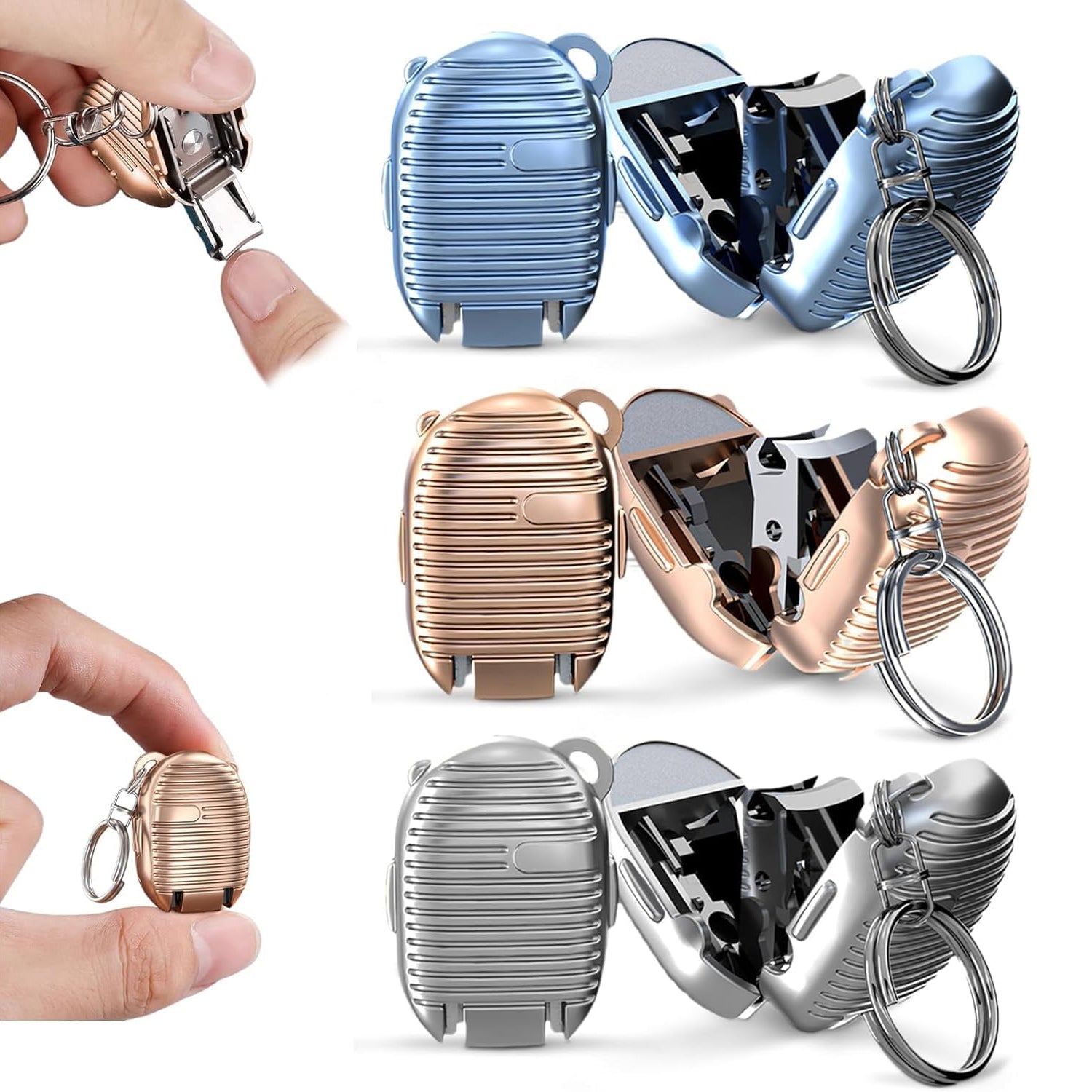 Mini Keychain Nail Clipper in Multicolor