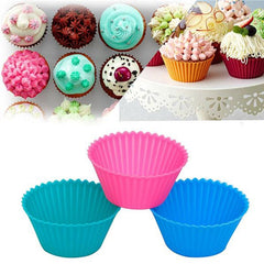 Non-stick silicone cupcake mould