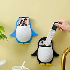 Top view of penguin storage box mounted on wall