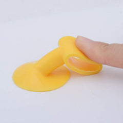 Silicone door stopper's suction side close-up