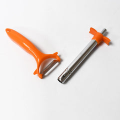 2 in 1 Kitchen Combo Lighter with Vegetable Cutter Peeler For Kitchen (2 Pc Set)