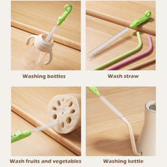 Bottle brush highlighting ergonomic non-slip handle