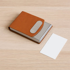 Executive Business Card Holder in Leather Finish