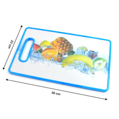 Large Rectangular Fruit Print Cutting Board (36x22cm / 1 Pc)