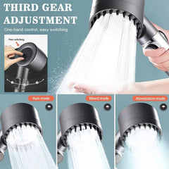 Adjustable Shower Head with three spray modes