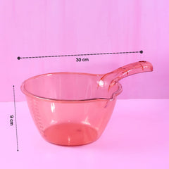 Ergonomic handle on washing and straining bowl