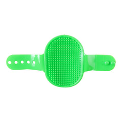 Pet cleaning brush with ergonomic grip