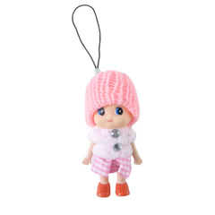Mini Doll Keychain as Bag Charm