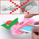 Front view of the compact animal toothpaste squeezer in a charming animal design.
