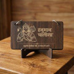 Hanuman Chalisa flip book with stand