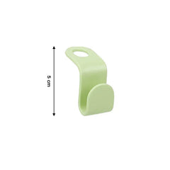 Versatile plastic closet hanger hooks holding clothes and accessories