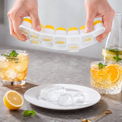 Ice tray flexible easy-release mold