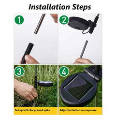 Solar Powered Warm White Starburst Firework Garden Light Set (2 Pc / 120 LED)