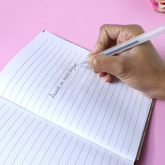 Transparent Smooth Writing Black Gel Pens Set of 6 Pieces