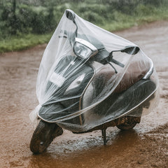 Rain shield scooter cover transparent