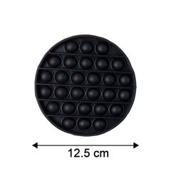 Pop bubbles close-up on silicone fidget toy