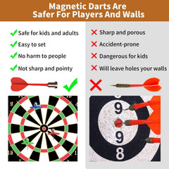 Full View of Magnetic Dart Board Set