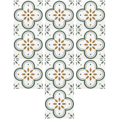 Peel and Stick Floor Tiles Kitchen / Bathroom Backsplash Sticker Detachable Waterproof DIY Tile Stickers for Wall Decoration Tiles Home Decoration (8x8 Inch / 1 pc Tiles)
