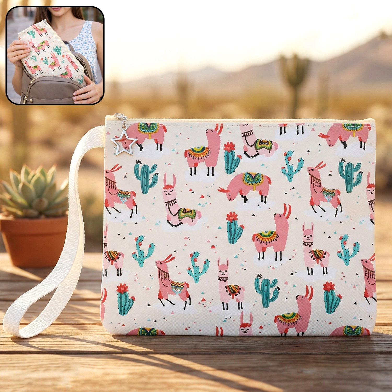 Printed Zipper Pouch