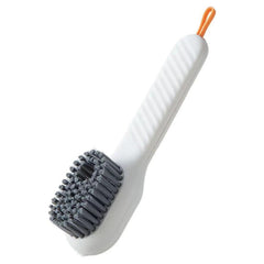 Wall-mounted storage of multifunctional cleaning brush