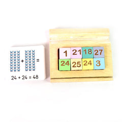 MathWhiz PlaySet featuring wooden math learning tools