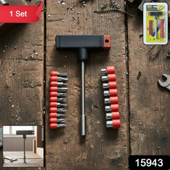 DeoDap T Handle Screwdriver Set with 20 interchangeable heads