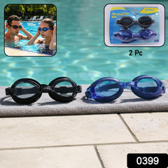 Swimming Goggles set showing adjustable straps and lenses