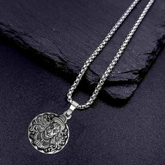 Hanuman Locket with Silver Chain Pendant