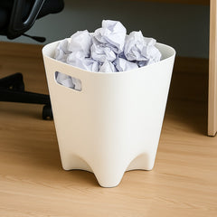 Open-top dustbin in neutral color