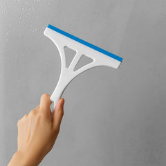 Close-up of soft rubber blade of plastic wiper.