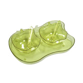 Apple shape 2-piece serving set with bowl, spoon, and tray