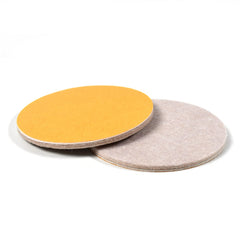 Close-up of cork coaster adhesive backing