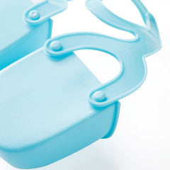 Hanging holder with dual compartments in kitchen sink