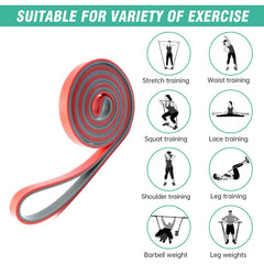 Heavy-duty resistance band stretched