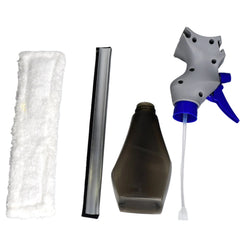 3-in-1 spray cleaner brush for glass, easy plastic design