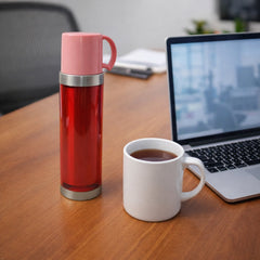 Slim travel bottle insulated for hot and cold drinks