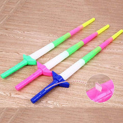 LED sword toy shining bright in the dark