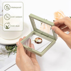 Luxe frame jewelry display box for bracelets and rings