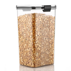 Transparent 1700 ML food container in an organized kitchen