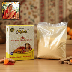 Glowing skin with Pithi powder application