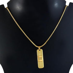 Men and women wearing gold plated Ram Naam chain