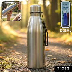 Sports water bottle with carry strap