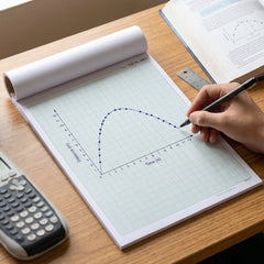 Oddy A4 Graph Paper in Use Showing Grid