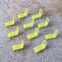 Interlocking design of plastic multipurpose hanger hooks