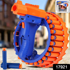 Kids playing with electric soft bullet gun toy