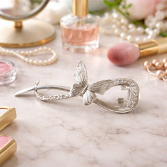 Luxury butterfly hair clip with crystal accents